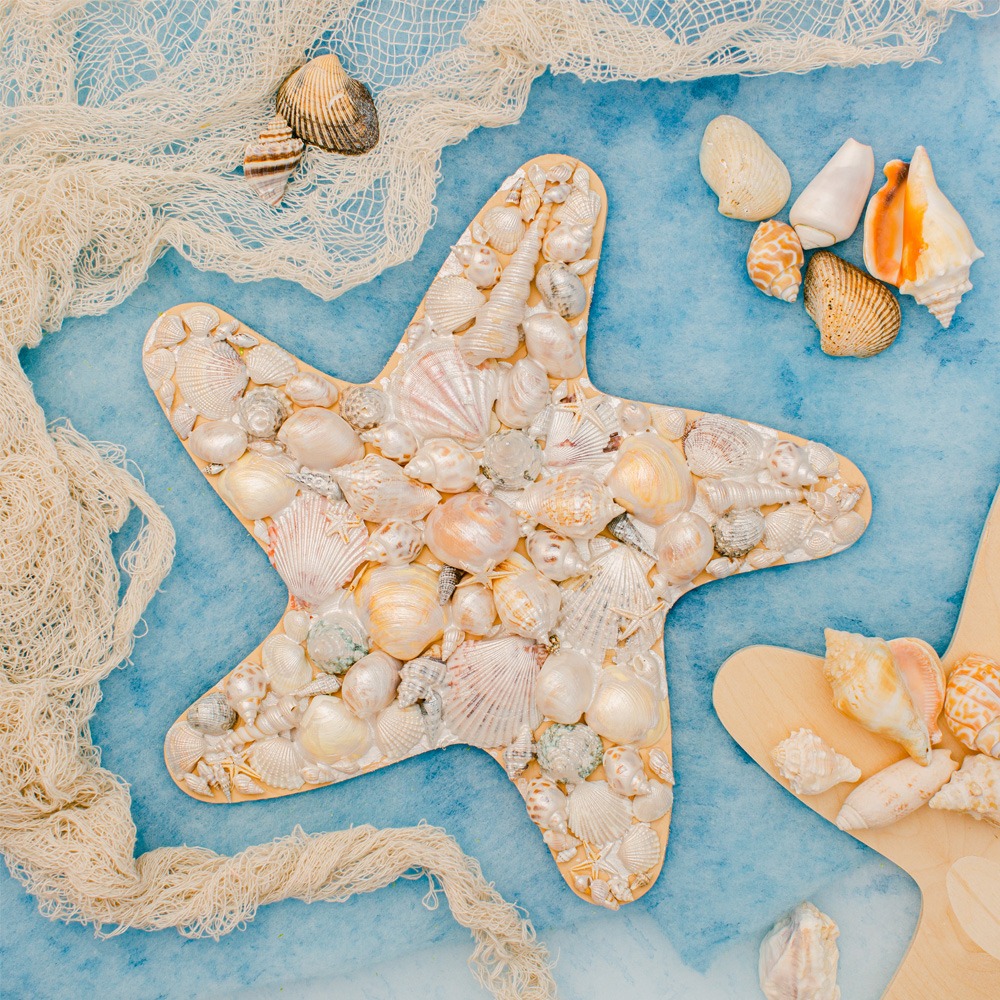 Seashell Starfish: A Beautiful Beach-Themed Craft in 4 Steps - Woodpeckers  Crafts